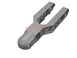 Technic, Steering Arm 5.5 x 2 with Towball Socket Rounded, Chamfered 57515