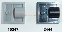 Plate, Modified 2 x 2 with Pin Hole - Full Cross Support Underneath 10247/2444