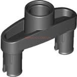 TECHNIC, PIN CONNECTOR 3L WITH 2 PINS AND CENTER HOLE 15461