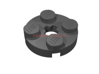 PLATE, ROUND 2 X 2 WITH AXLE HOLE 4032