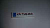 Номерной знак KO 55M4NN
