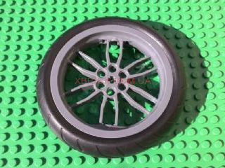Комплект 2*Wheel 75mm D. x 17mm комплект 2Motorcycle with Black Tire 94.2mm D. x 22mm Motorcycle Racing Tread (88517 / 88516)  88517c01