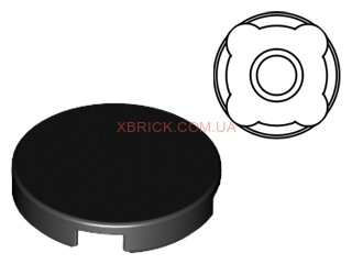 Tile, Round 2 x 2 with Bottom Stud Holder 14769