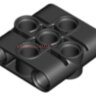 Technic, Pin Connector Block, Liftarm 1 x 3 x 3 39793