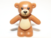 Teddy Bear with Black Eyes, Nose and Mouth and Tan Stomach and Muzzle Pattern 98382pb001