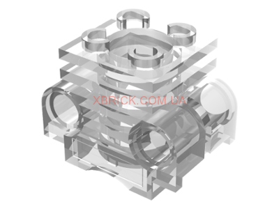 Technic Engine Cylinder without Side Slots 2850b CLEAR OLD