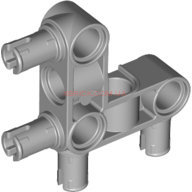 Technic, Pin Connector Perpendicular 3 x 3 Bent with 4 Pins 55615