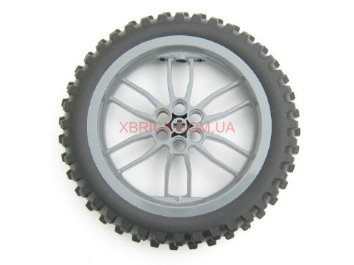 Комплект 2*Wheel 75mm D. x 17mm Motorcycle with Black Tire 100.6mm D. Motorcycle (88517 / 11957----88517c02)