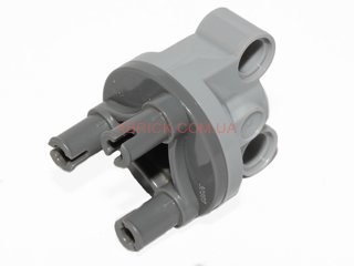 Technic, Steering Axle with 2 Pin Holes, Complete Assembly with Dark Bluish Gray Wheel Hub 11950c01