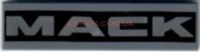Tile 1 x 4 with Silver 'MACK' on Black Background Pattern 2431pb502
