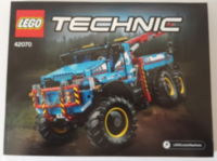 Инструкция 42070 6x6 All Terrain Tow Truck /в хорошем состоянии/  
