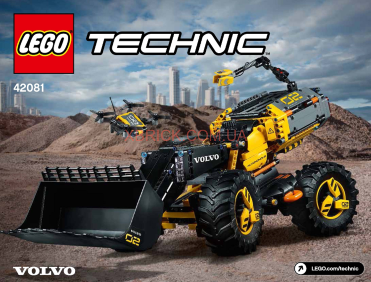 Инструкция 42081 Volvo Concept Wheel Loader ZEUX/Volvo Concept Wheel Loader ZEUX/