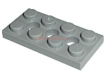 Technic, Plate 2 x 4 with 3 Holes 3709