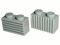 Brick, Modified 1 x 2 with Grille (Grill) 2877