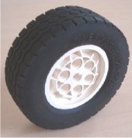 Комплект 2×ЖЕЛТЫЕ ДИСКИ WHEEL 62.4 X 20, WITH BLACK TIRE 62.4 X 20 (32020 / 32019) 32020c01